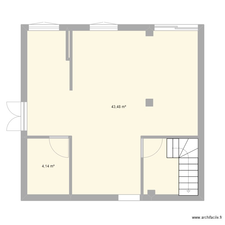 RDC. Plan de 0 pièce et 0 m2