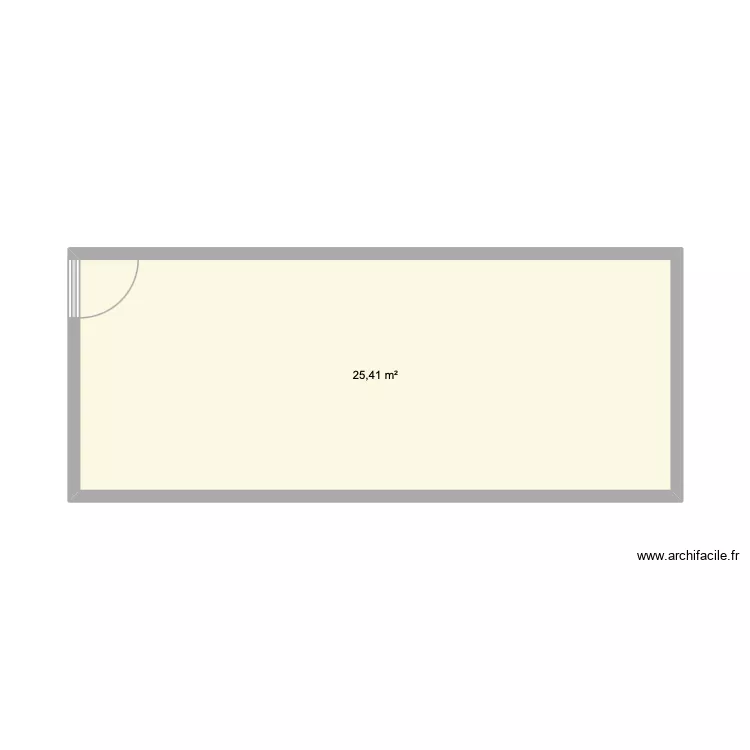 bar asso. Plan de 1  et 25 m²