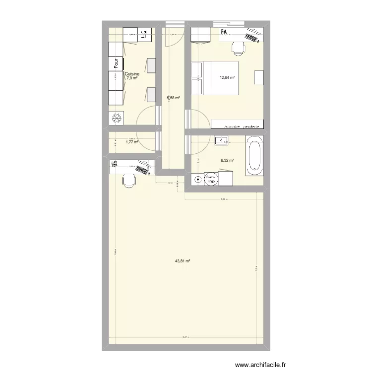 Appartement Caumont. Plan de 0 pièce et 0 m2 Appartement Caumont. Plan de 0 pièce et 0 m2