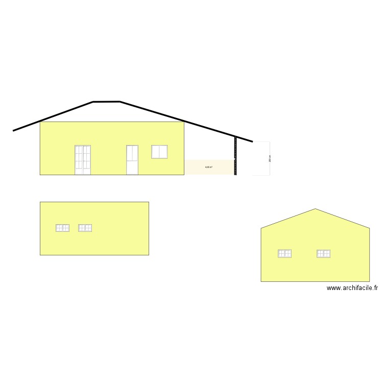 façade A. Plan de 0 pièce et 0 m2