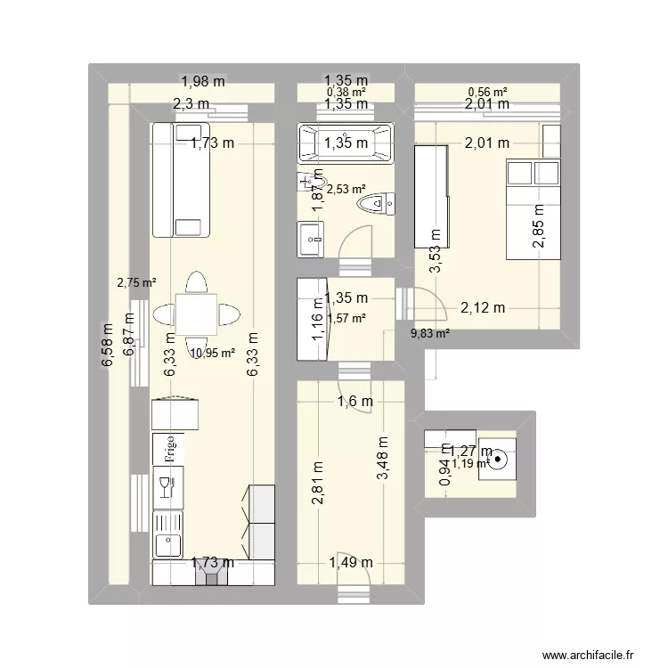 Chez moi. Plan de Chez moi. Plan de