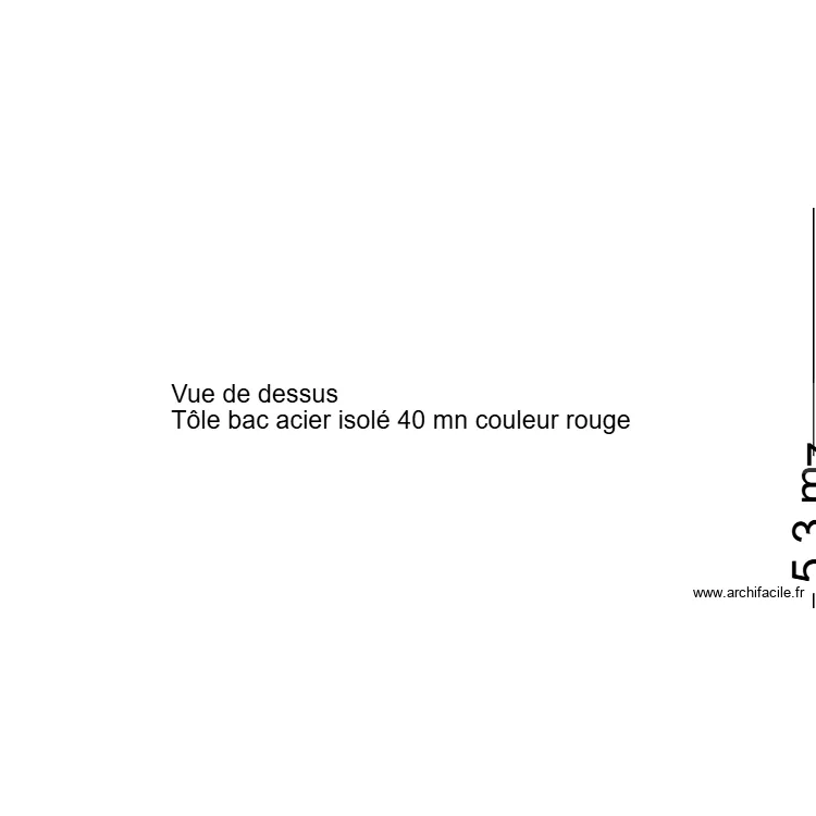 Vue de dessus. Plan de 