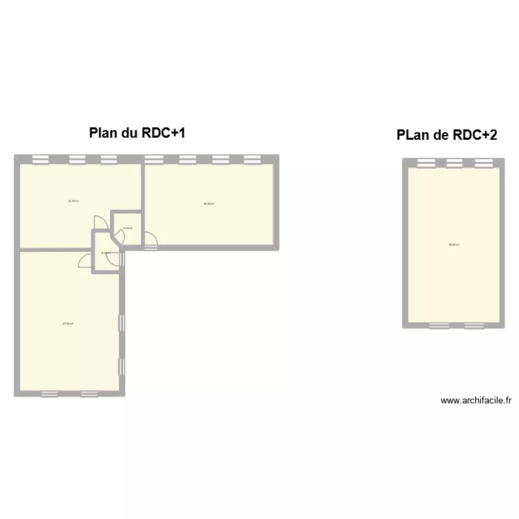 16 Cours Tolsto&iuml;, Villeurbanne, France. Plan de 6  et 172 m²