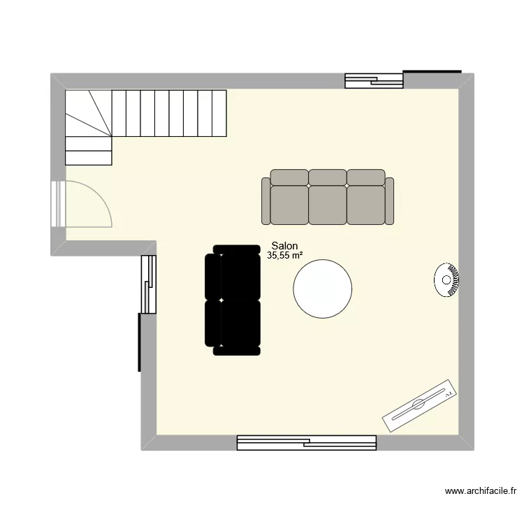 samoens extension 1er. Plan de 1 et 36 m² samoens extension 1er. Plan de 1 et 36 m²
