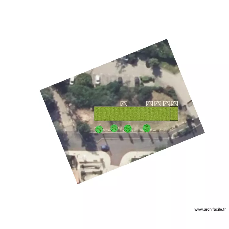 TERRAIN GARAGES. Plan de 10  et 149 m²