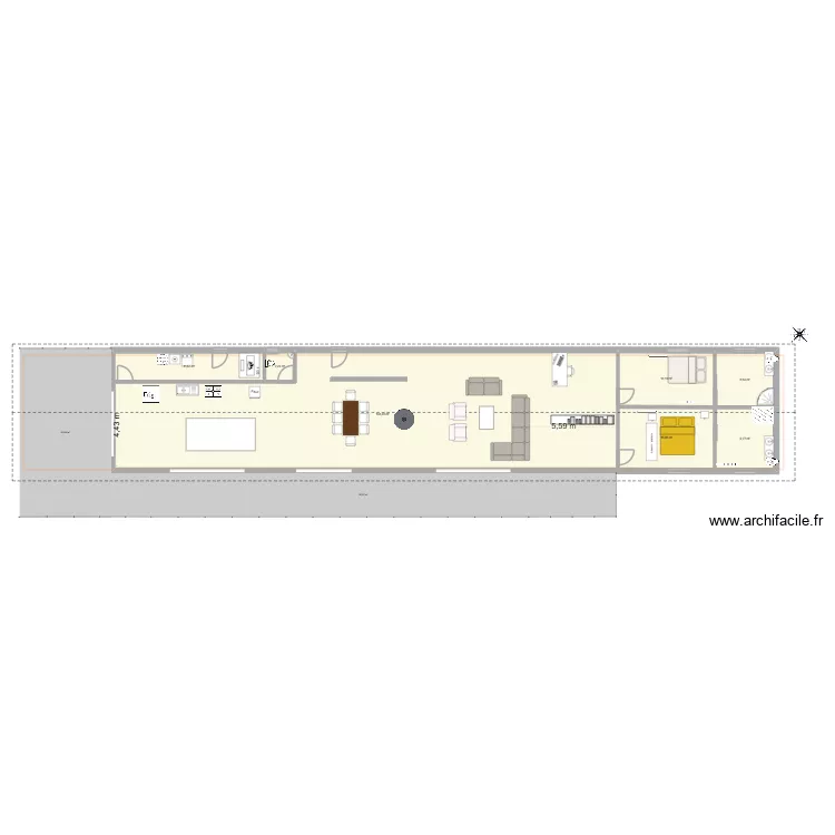 Maison 2. Plan de 7 Pièces et 209 m² Maison 2. Plan de 7 Pièces et 209 m²