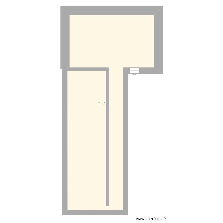 Projet_Nancette_2. Plan de 1 pièce et 110 m2