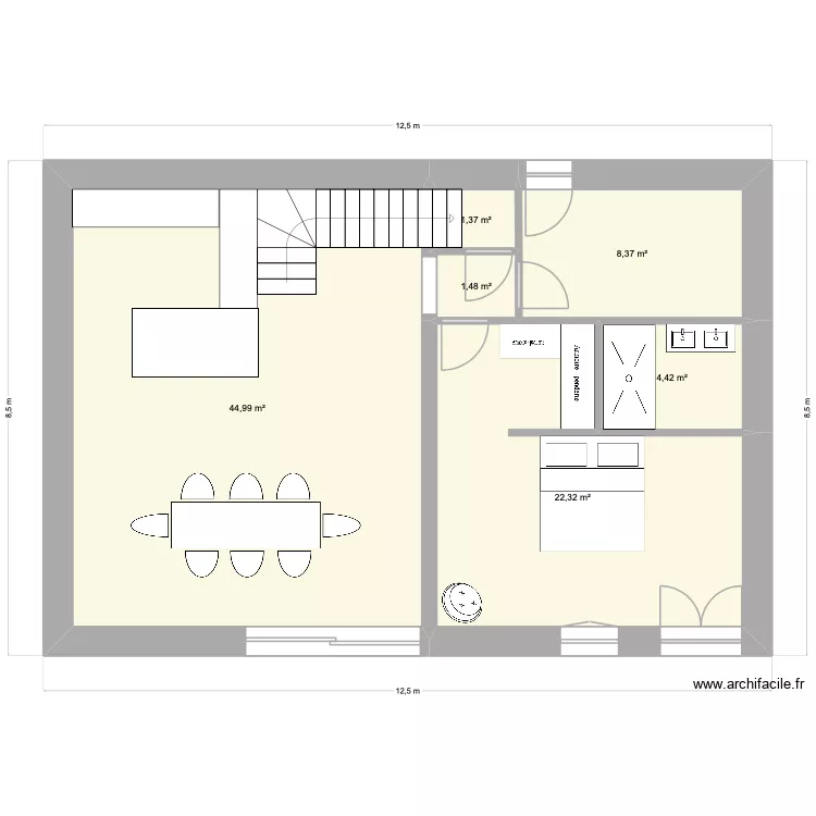 MAISON LA GRANGE. Plan de 
