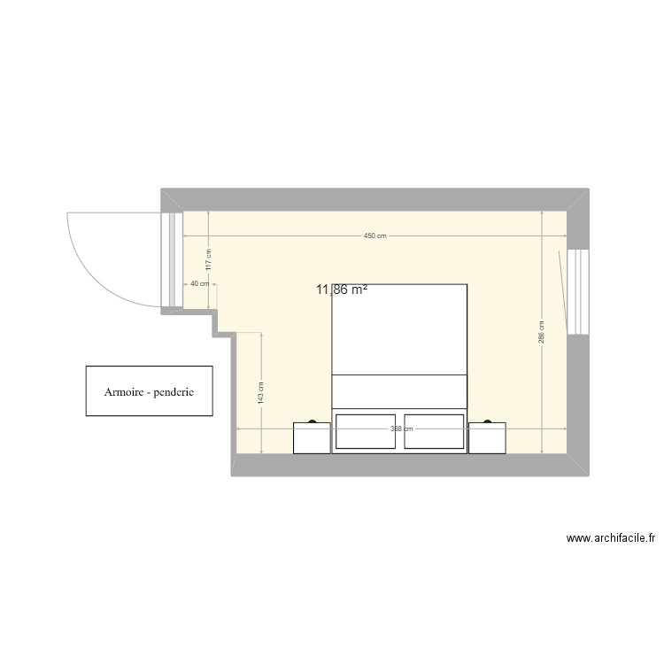 Chambre B et M . Plan de 0 pièce et 0 m2
