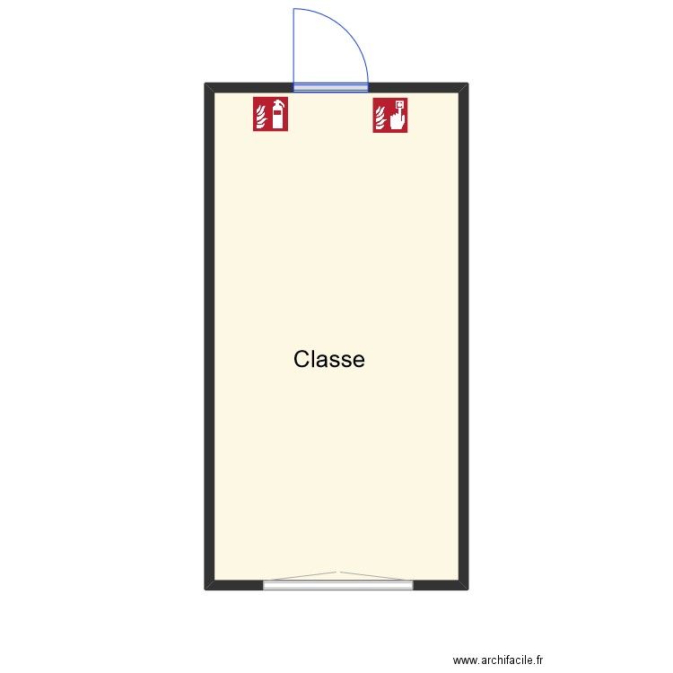 Plan Evacuation - Local magique - Messines - fin. Plan de 1 pièce et 16 m2