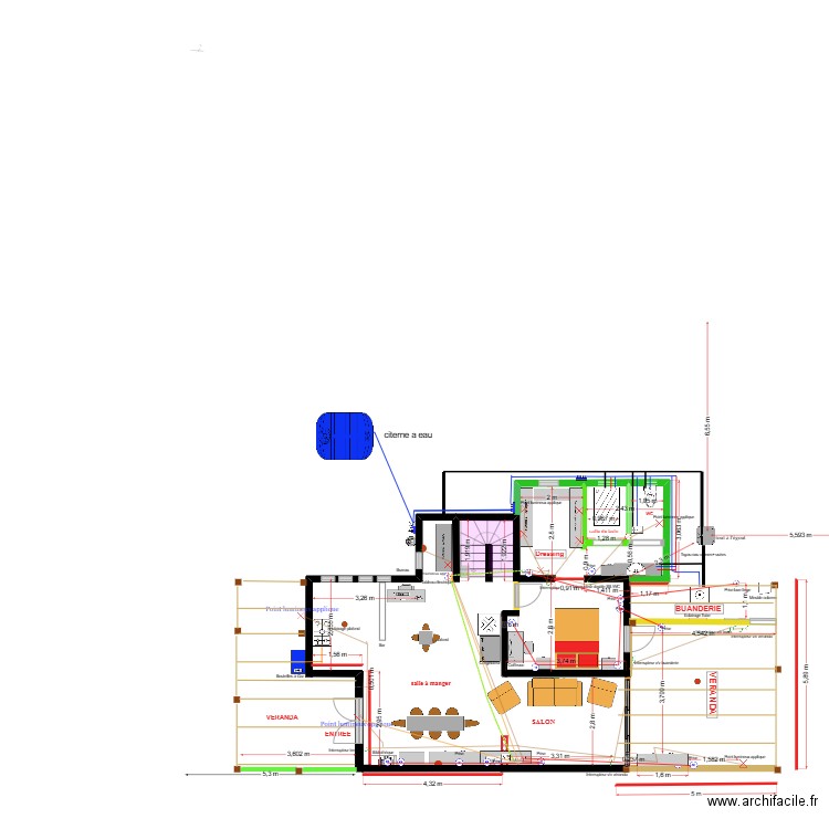 PLAN BRIGITTE/ELEMENTS + FILTRES SANS BORNES. Plan de 1 pièce et 25 m2
