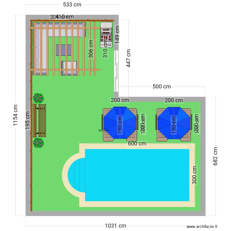 Plan détente . Plan de 0 pièce et 0 m2