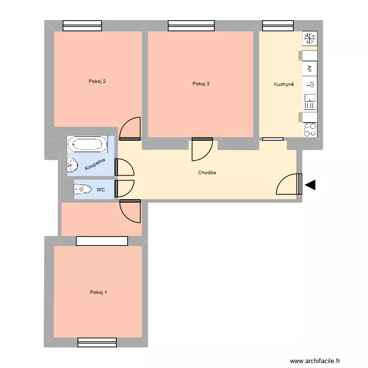 Koperníkova 405, byt 15. Plan de 21 et 199 m² Koperníkova 405, byt 15. Plan de 21 et 199 m²
