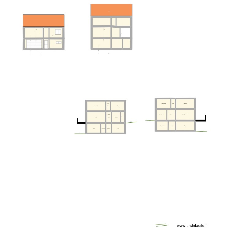 Coupe Le thillot. Plan de 32 pièces et 268 m2