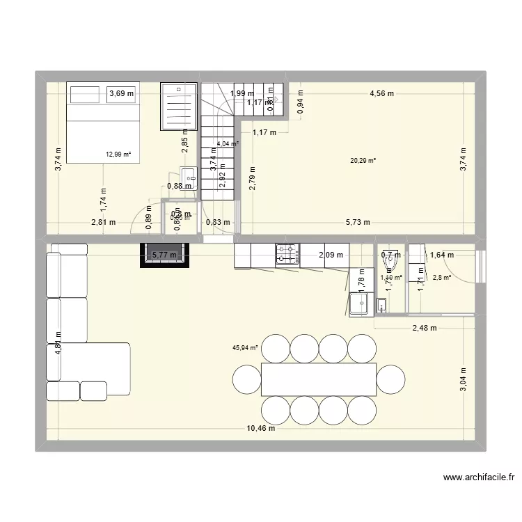 villa Ronarlthilde. Plan de 