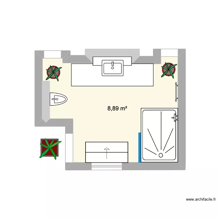 CITY BATHROOM - OPTION 3. Plan de 