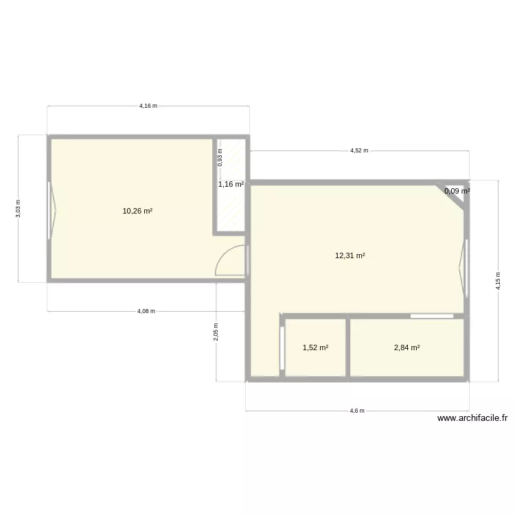 93RC. Plan de 6 et 28 m² 93RC. Plan de 6 et 28 m²