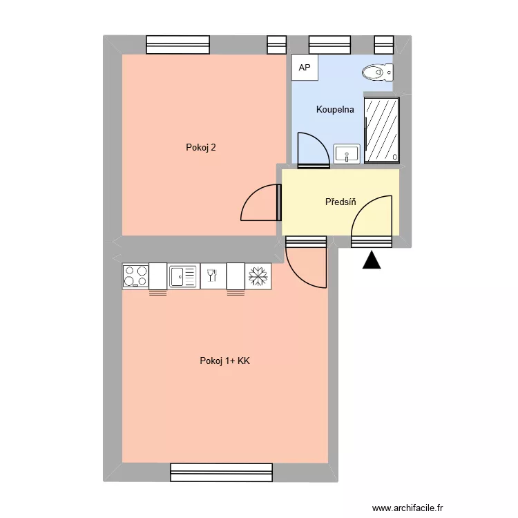 Boh&aacute;čova 569, byt 1. Plan de 10  et 167 m²