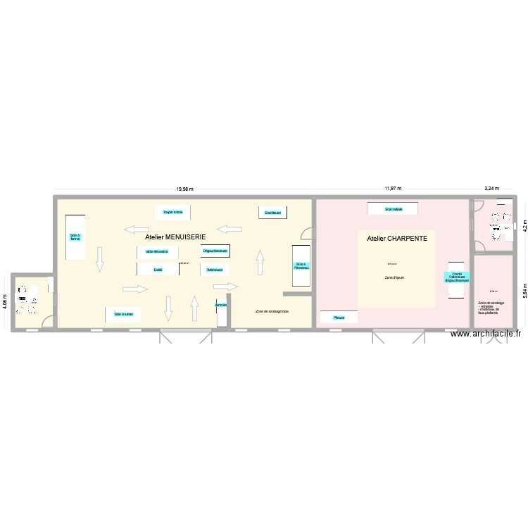 ATELIER PTM. Plan de 5 pièces et 356 m2