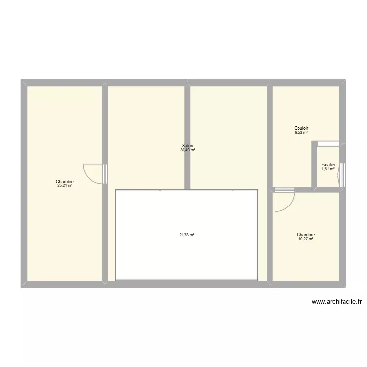 gite des 4 chemins &eacute;tage. Plan de 6 Pièces et 99 m²