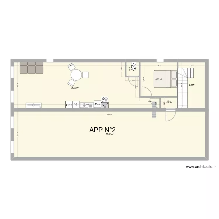 Jérome R+1. Plan de 6 Pièces et 117 m² Jérome R+1. Plan de 6 Pièces et 117 m²