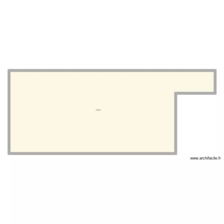 salle de plomb. Plan de 1 et 176 m² salle de plomb. Plan de 1 et 176 m²