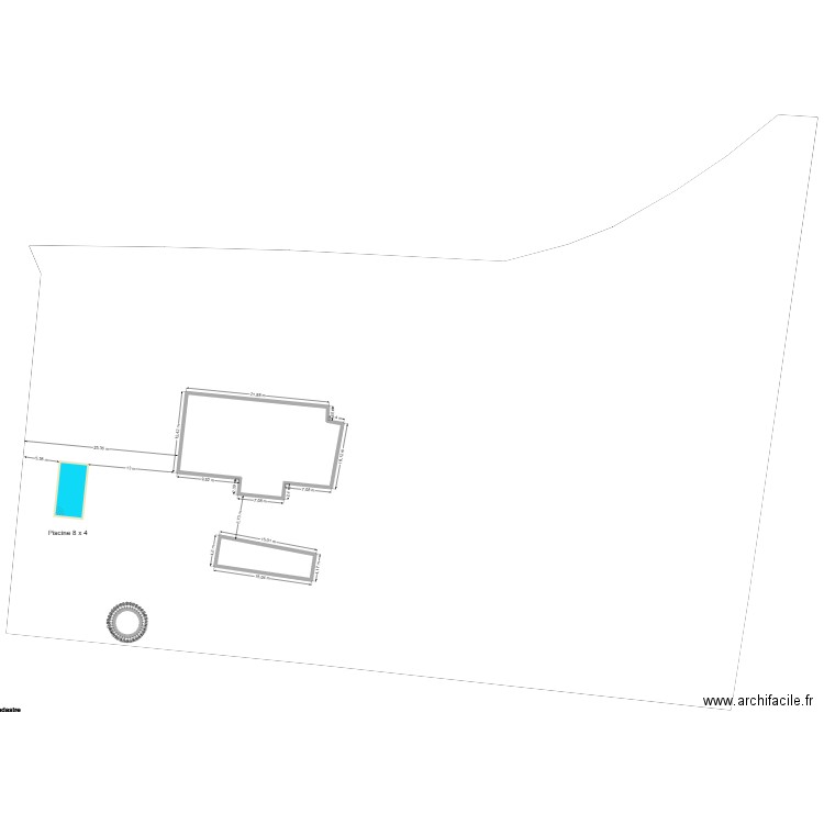 cadastre st camelle*WD7.... Plan de 3 pièces et 362 m2