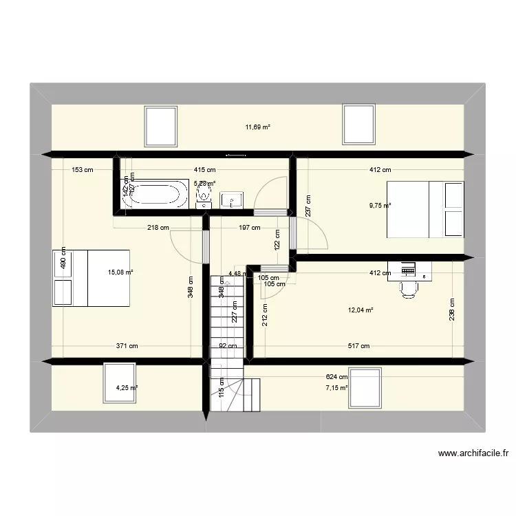 Plan_maison_1_Etage. Plan de 