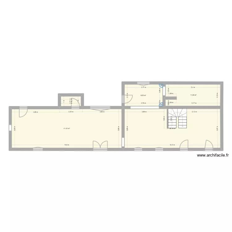 maison RDC. Plan de 5 Pièces et 99 m² maison RDC. Plan de 5 Pièces et 99 m²