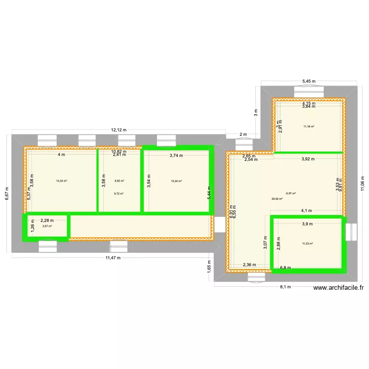 1er - La Soubardais test. Plan de 