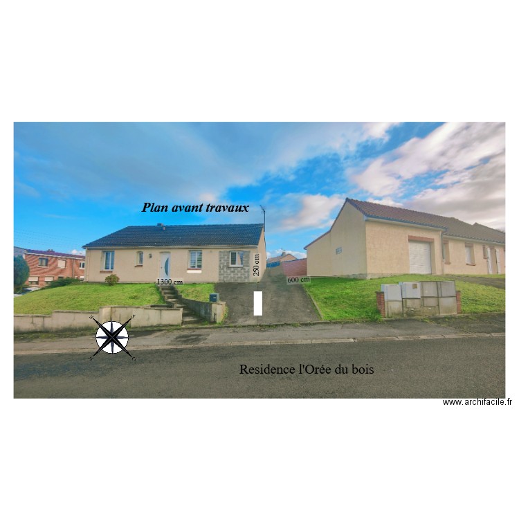 Plan avant travaux . Plan de 0 pièce et 0 m2