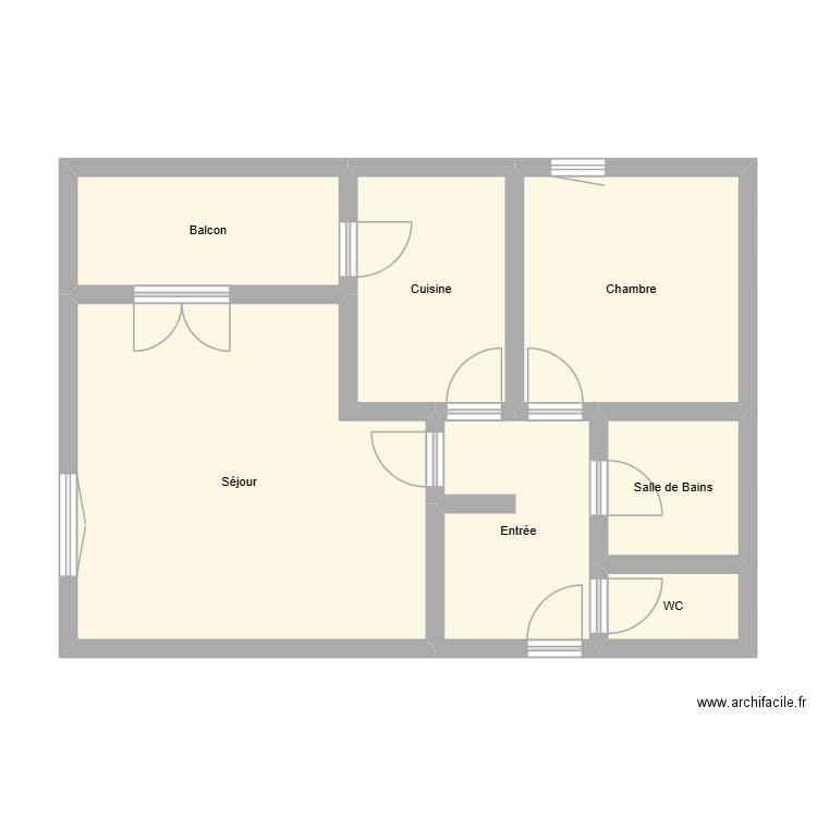 251006AG-ROBERT. Plan de 7 pièces et 59 m2