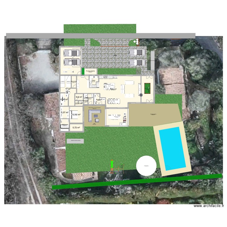 06.01.Val de cuberte. Plan de 43 pièces et 674 m2