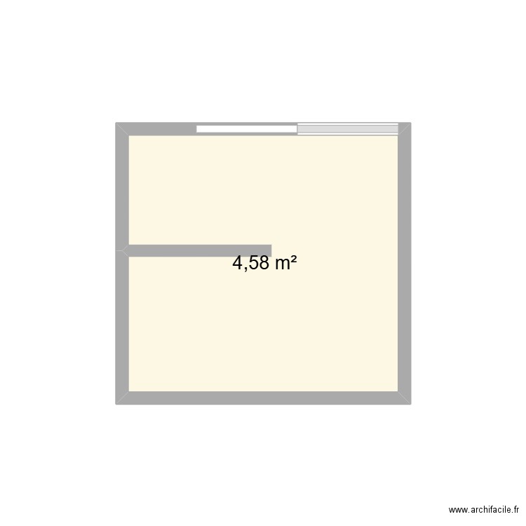 SDB. Plan de 1 pièce et 5 m2