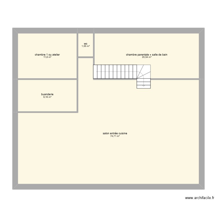 questier. Plan de 10 pièces et 231 m2