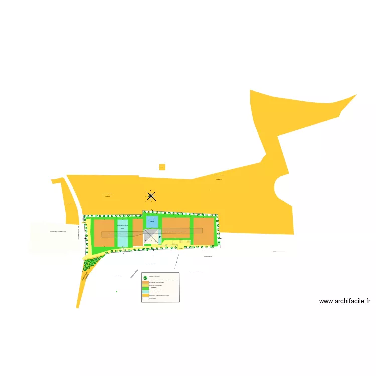 LA VILLE ERNAULT. Plan de 