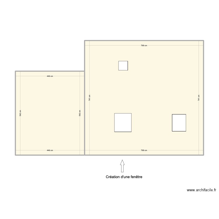 Façade Est. Plan de 0 pièce et 0 m2