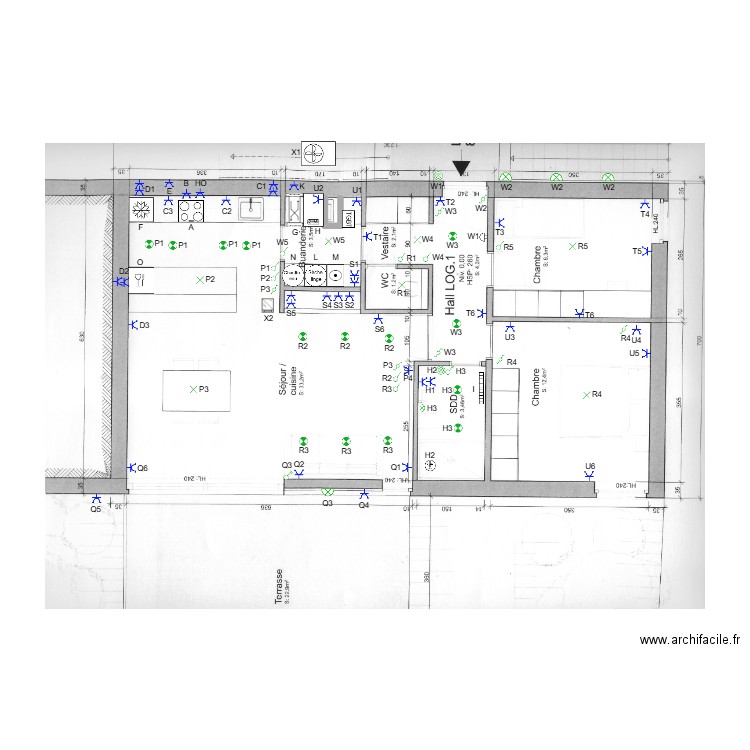 Logement 1. Plan de 0 pièce et 0 m2