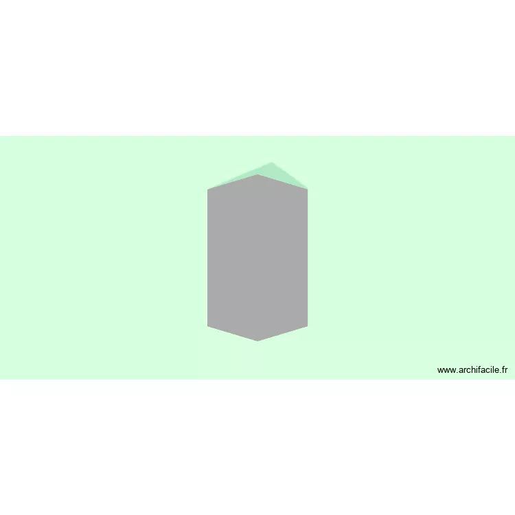 maison en A. Plan de 2  et 129 m²