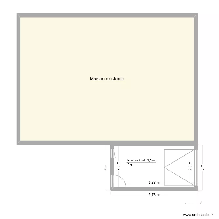 Plan de masse. Plan de 1 et 93 m² Plan de masse. Plan de 1 et 93 m²