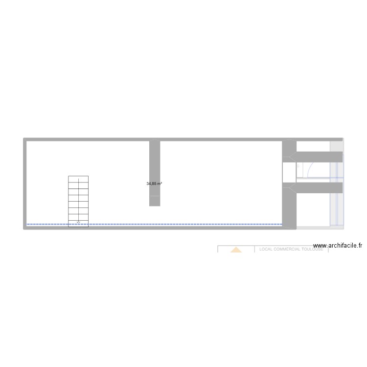 institut croix baragnon. Plan de 5 pièces et 76 m2