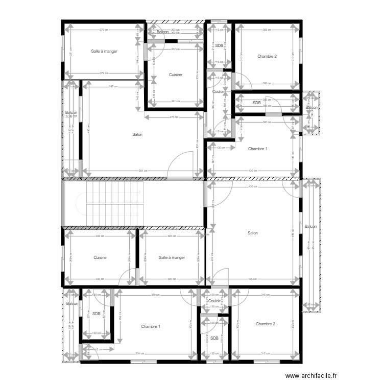 NKOMBO 2 N. Plan de 33 pièces et 262 m2