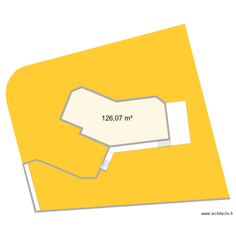 Terrain exterieur Evian. Plan de 1 pièce et 126 m2