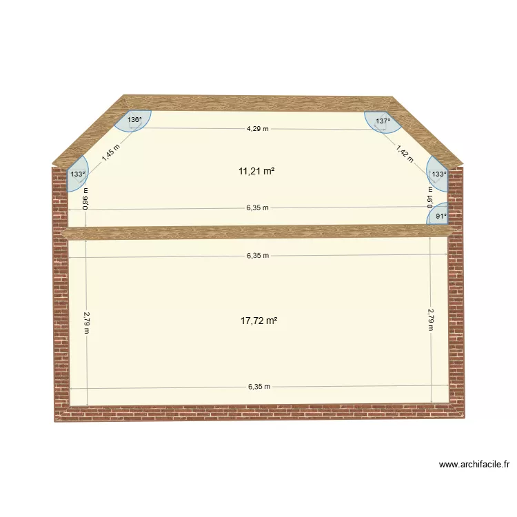 grange hauteur. Plan de 2 Pièces et 29 m² grange hauteur. Plan de 2 Pièces et 29 m²