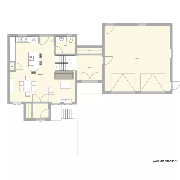 FG-60A. Plan de 6 et 123 m² FG-60A. Plan de 6 et 123 m²