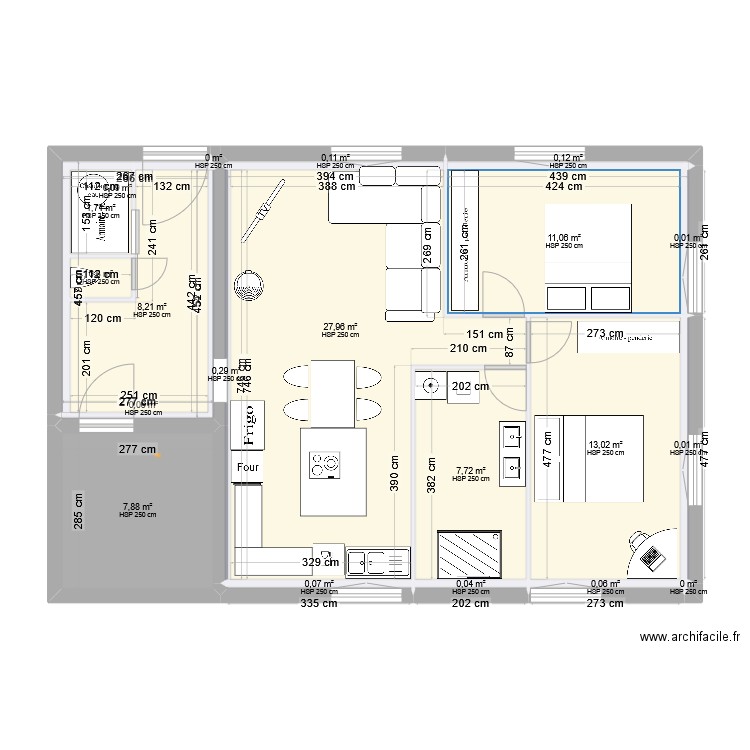 Appartement rez de chaussée PLAINFAING. Plan de 0 pièce et 0 m2