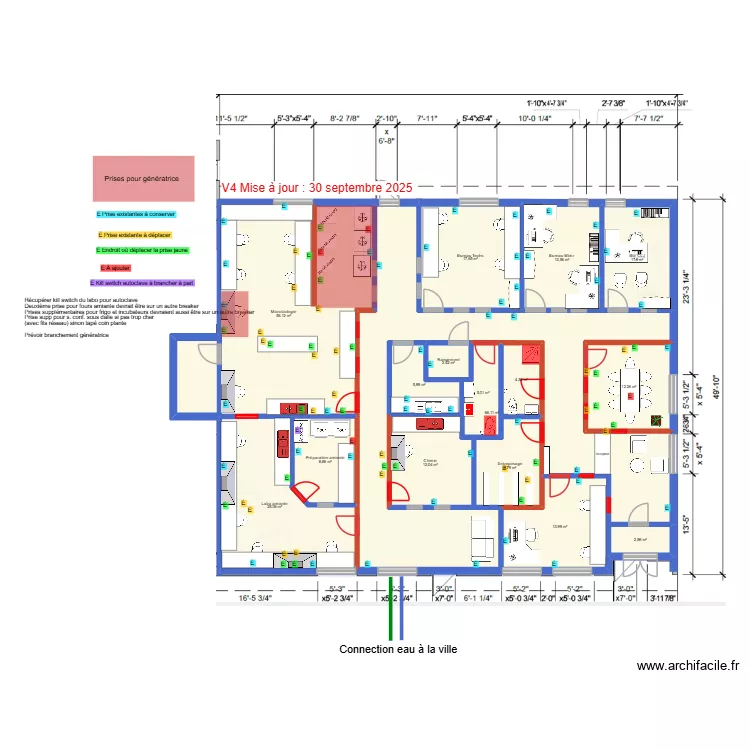 264 de l'indurtrie - Avec prises &agrave; conserver et ajouter. Plan de 