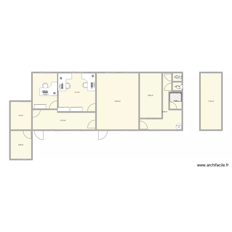 plan base V2. Plan de 12 Pièces et 105 m² plan base V2. Plan de 12 Pièces et 105 m²