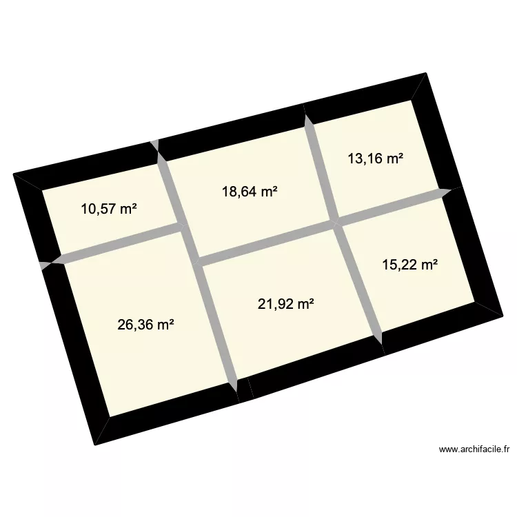 VALISSANT BAS MAISON. Plan de 6  et 106 m²