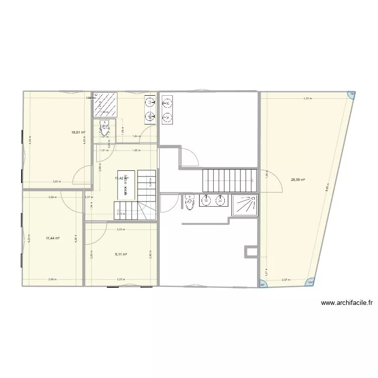 PLAN 1er étage aménagé avril 2025 version 2. Plan de PLAN 1er étage aménagé avril 2025 version 2. Plan de